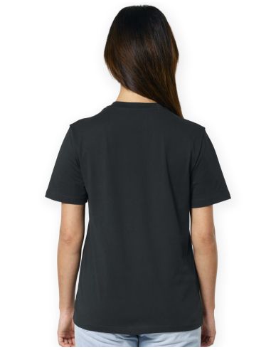 161 - No Borders - T-Shirt - Embroidered Logo - Black - @ No Borders