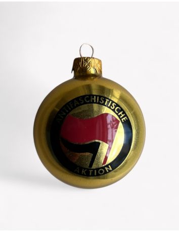 FCK AFD - Weihnachtsbaumkugel - Schwarz - @ No Borders