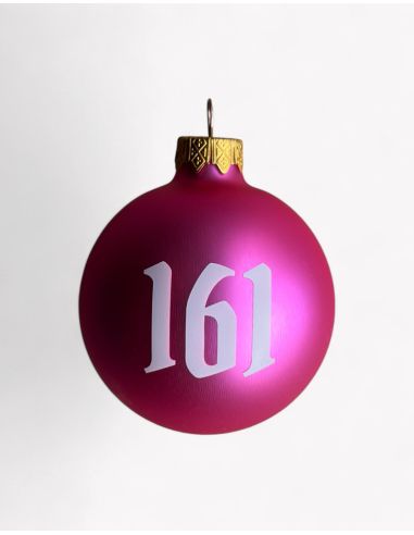 161 - No Borders - Weihnachtsbaumkugel - Pink - @ No Borders