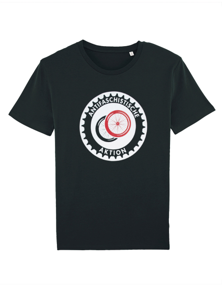 Fahrrad Antifa - No Borders - T-Shirt - Front Print - Black Fahrrad Antifa - No Borders - T-Shirt - Front Print - Black