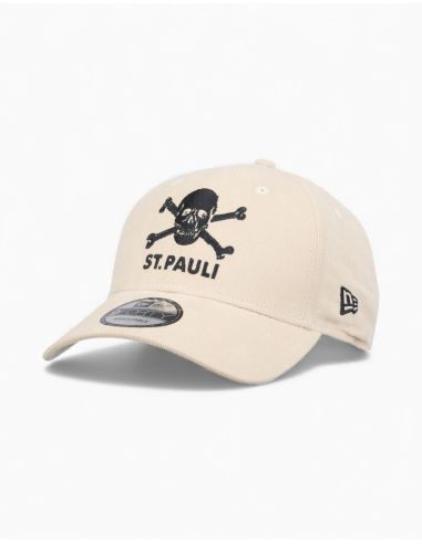 St. Pauli - Kappe New Era Cord - "Stone Totenkopf" - @ No Borders