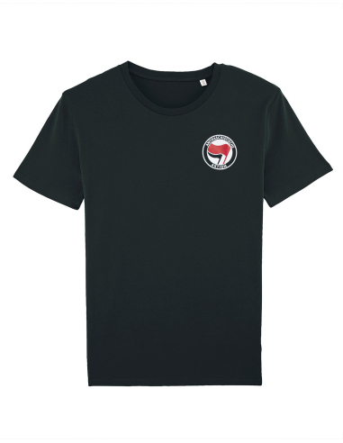 Antifa - No Borders - T-Shirt - Pocket Print - Black - @ No Borders