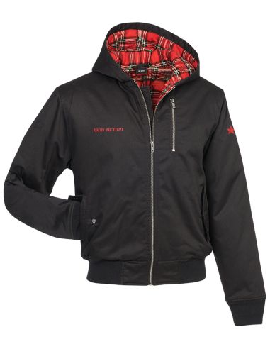 Mob Action Classic - Winter Jacket - Hooded Harrington - Black/Red - @ No Borders