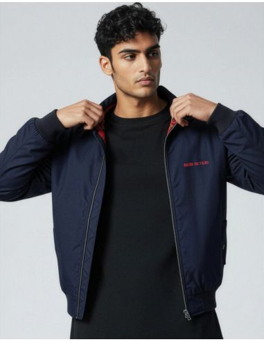 Mob Action Classic - Jacke - Harrington - Navy/Red - @ No Borders