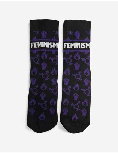 Feminism - No Borders - Socken - Schwarz