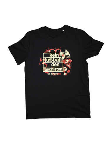 Roter Stern Leipzig - T-Shirt - Kein Fußball den Faschisten - Black - @ No Borders