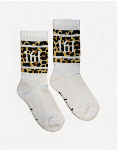 161 Leo - Socks - White - No Borders - Front