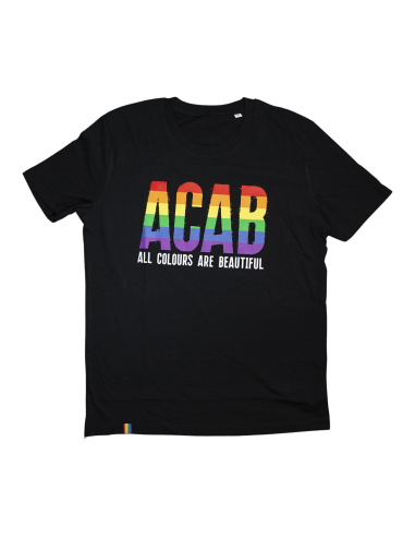 ACAB - All Colours Are Beautiful - No Borders - T-Shirt - Black - @ No Borders