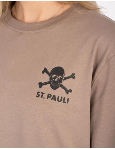 St. Pauli - T-Shirt "Allez Allez" - unisex - Light Brown/Black - @ No Borders