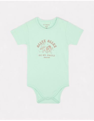 St. Pauli - Baby Body "Allez Allez" - Mint/Light Brown - @ No Borders