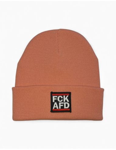 FCK AFD - No Borders - Wintermütze - Blush - @ No Borders