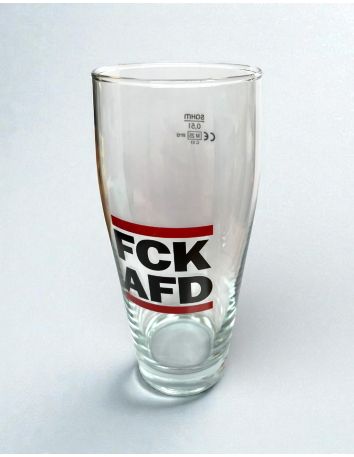 Love Beer Hate Nazis - Bierglas - @ No Borders