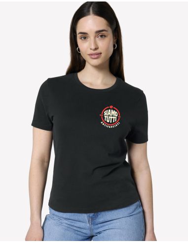 Rainbow Molli - No Borders - T-Shirt tailliert waisted - Black - @ No Borders