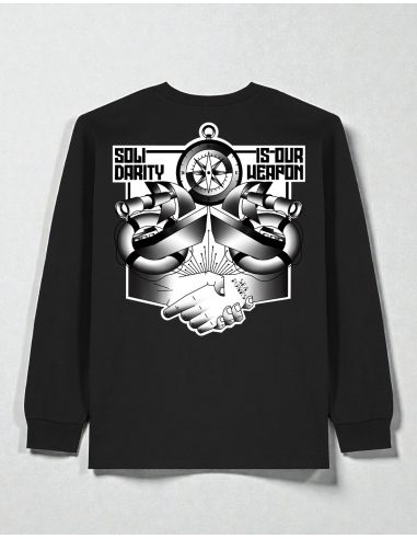 Sea Punks - Longsleeve - Solidarity is our Weapon (limited edition) - Schwarz - @ No Borders