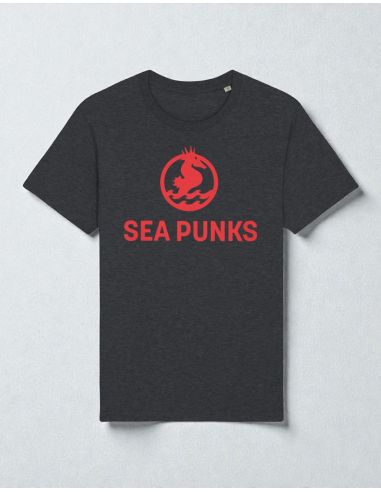 Sea Punks - T-Shirt - Fight Racism-Aufdruck - Dark Heather Grey - @ No Borders