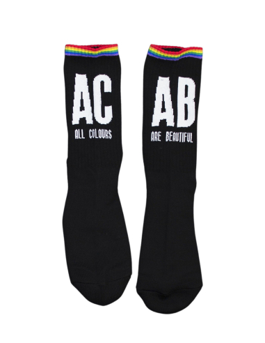 ACAB - All Colours Are Beautiful - No Borders - Socken - Black - @ No Borders