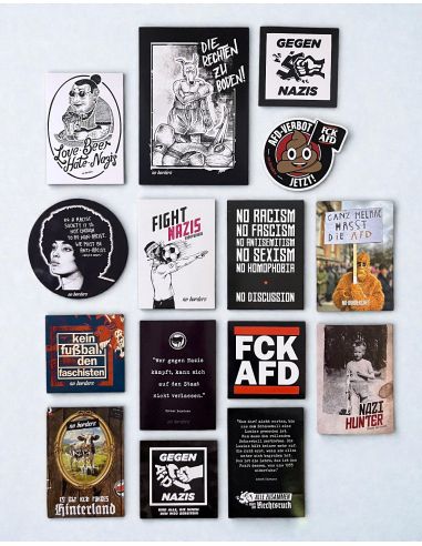 Gegen Nazis - Sticker Mix - @ No Borders