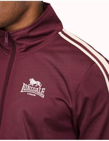 Lonsdale - Track Jacket - Hoylake - Oxblood/Ecru - @ No Borders