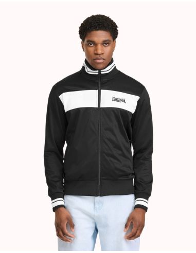 Lonsdale - Track Jacket - Meols - Black/White - @ No Borders