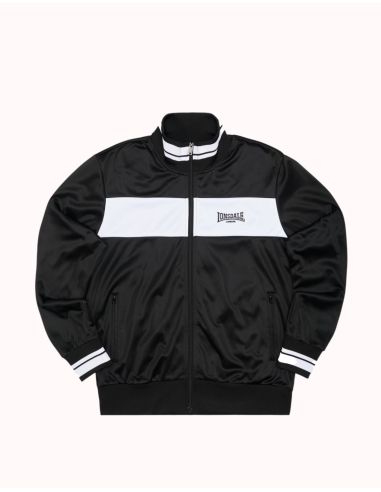 Lonsdale - Track Jacket - Meols - Black/White - @ No Borders