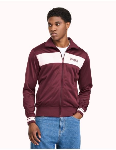lonsdale-track-jacket-meols-oxblood-ecru-front