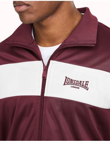 Lonsdale - Trainingsjacke - Meols - Oxblood/Ecru - @ No Borders