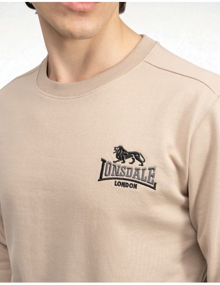 lonsdale-sweater-lympstone-sand-detail