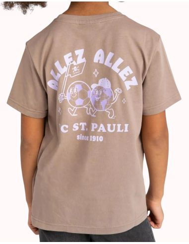 St. Pauli - T-Shirt Kids "Allez Allez" - Hellbraun/Flieder - @ No Borders