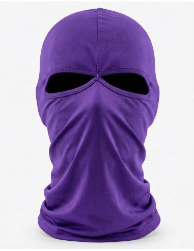 Sturmhaube - Lycra 2-Loch - Lila - @ No Borders
