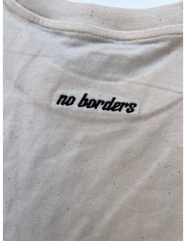 Kein Mensch ist illegal - No Borders - T-Shirt - Natural Raw - @ No Borders
