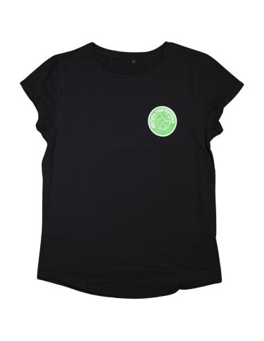 Antifa For Future - No Borders - T-Shirt tailliert - Black - @ No Borders
