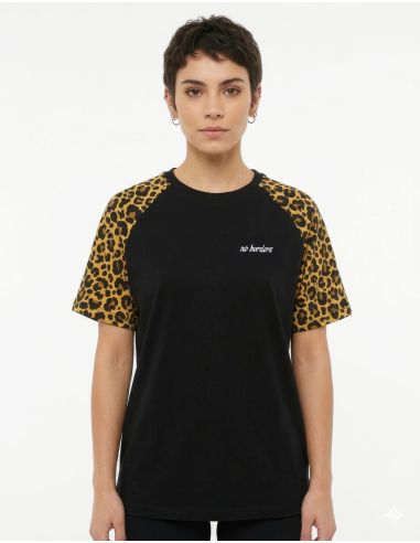 Leo Raglan Sleeves - No Borders - T-Shirt - Black - @ No Borders