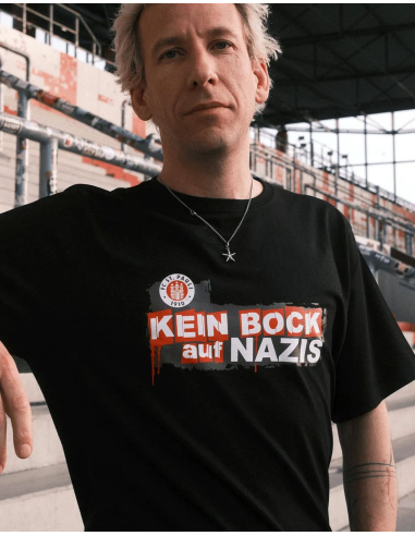 St. Pauli - T-Shirt - Kein Bock Auf Nazis - Schwarz - @ No Borders
