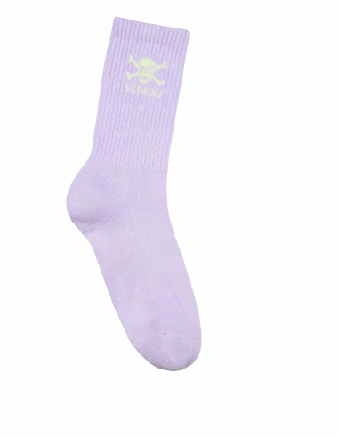 St. Pauli - Socks - Skull - Lavender/Lime - @ No Borders