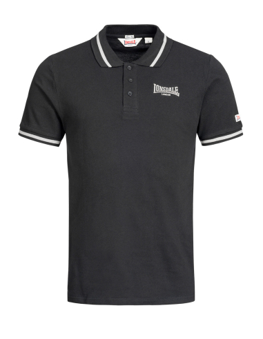 Lonsdale - Polo - Causton - Black - @ No Borders