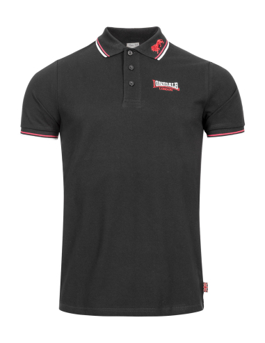 Lonsdale - Polo - Lion - Black - @ No Borders