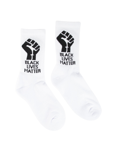 Black Lives Matters - No Borders - Socks - White - @ No Borders