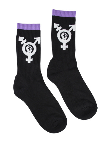 LGBTQ - No Borders - Socken - Black - @ No Borders