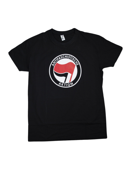 Antifaschistische Aktion - No Borders - T-Shirt - Black Antifaschistische Aktion - No Borders - T-Shirt - Black