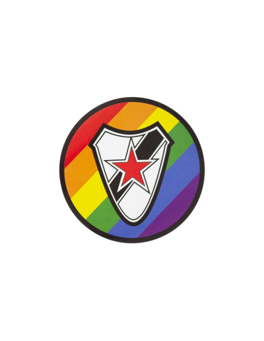 Roter Stern Leipzig - Sticker - Pride / Rainbow - @ No Borders