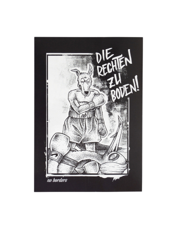 Gegen Nazis - Wintermütze - Petrol - @ No Borders
