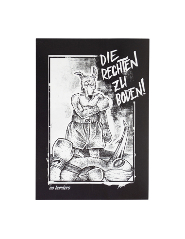 Die Rechten zu Boden - Sticker - @ No Borders
