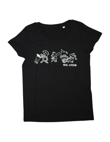 Riot Pigs - Mob Action - T- Shirt tailliert - Black - @ No Borders