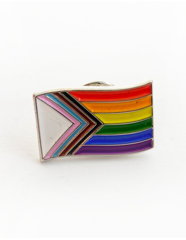 Progress Pride - Pin - @ No Borders