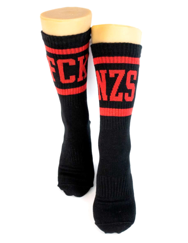 FCK NZS Stripes - Sixblox - Socken - Black/Red - @ No Borders