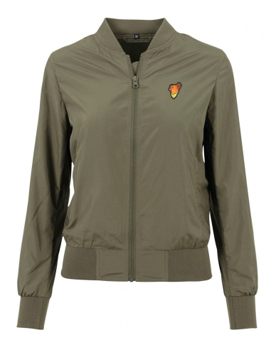 No Borders Cockatoo - Light Bomber Jacket fitted - Olive - @ No Borders