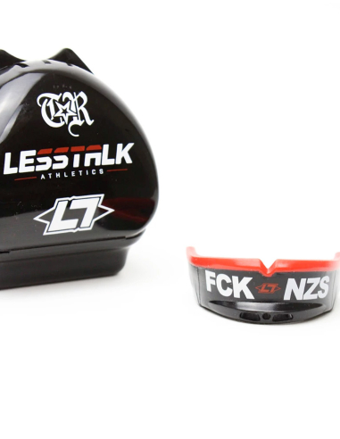 FCK NZS - Less Talk - Zahnschutz - Collabo - Black - @ No Borders