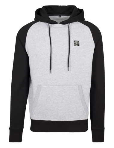 Kein Mensch ist illegal - No Borders - Hoodie - Grey/Black - @ No Borders