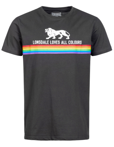 Lonsdale Loves All Colours - T-Shirt - Nelson - Black - @ No Borders