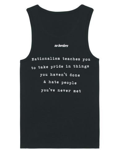 Nationalism sucks - No Borders - Tanktop - Black - @ No Borders
